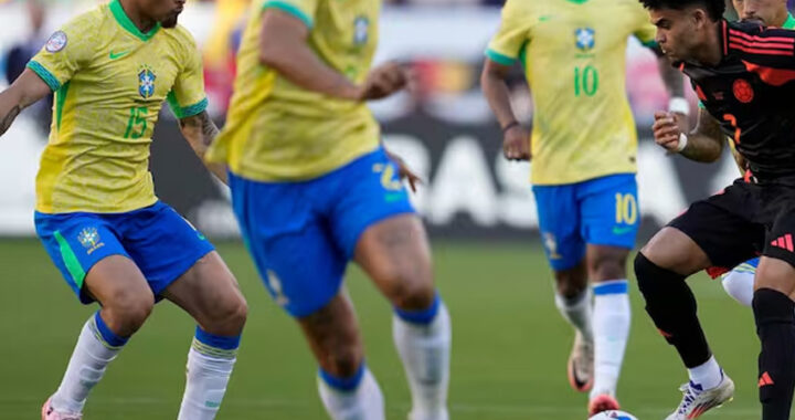 Brasil ganó sobre la hora y dejó a Colombia con las manos vacías