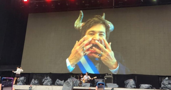 Festival y política: La proyección de Milei como demonio en Lollapalooza genera reacciones