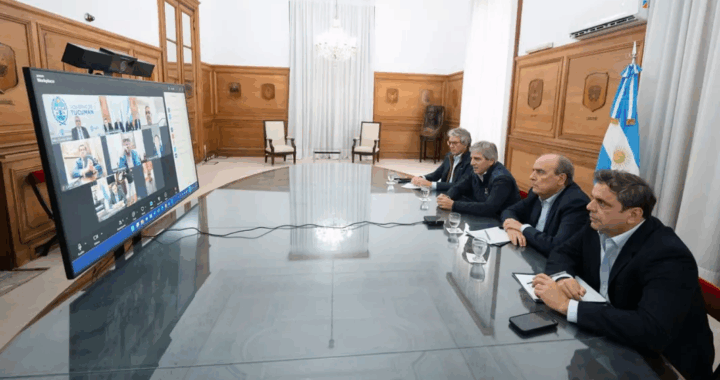 Gustavo Sáenz participó de la videoconferencia convocada por Francos y Caputo a los gobernadores
