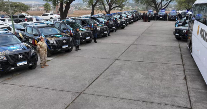 Más del 40% de los vehículos policiales fueron renovados bajo la gestión de Sáenz