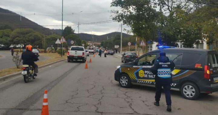 Más de 1200 infractores viales detectados durante controles del fin de semana en Salta