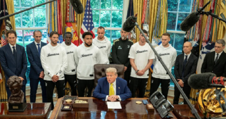 Visita insólita: Trump recibió a la Juventus en la Casa Blanca y desvió el foco del fútbol