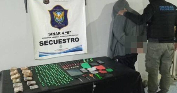Desbaratan punto de venta de droga en barrio Ceferino: un detenido y cocaína incautada
