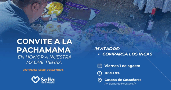 Este viernes se realizará el Convite a la Pachamama en la Casona de Castañares