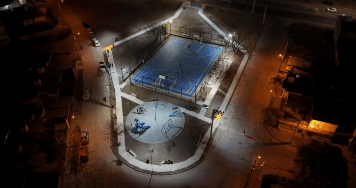 La plaza del barrio Portal de Güemes cuenta con nuevas obras