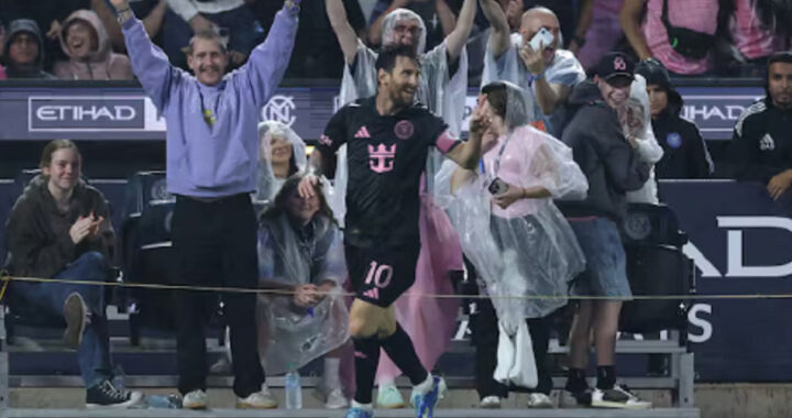 Messi brilló con un doblete en la goleada de Inter Miami