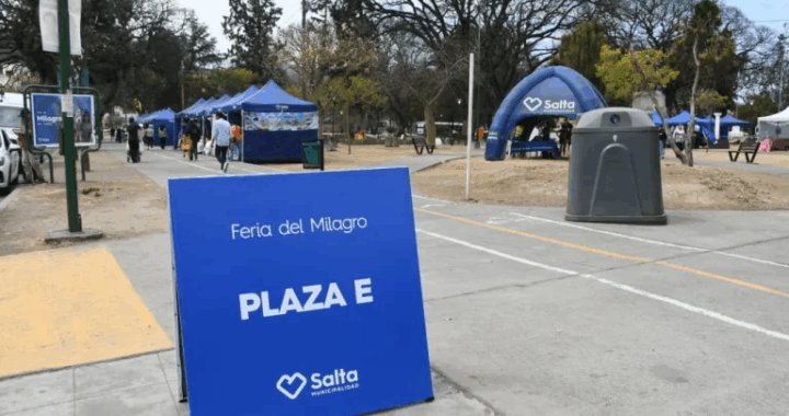 Se puso en marcha la Feria del Milagro en el parque San Martín