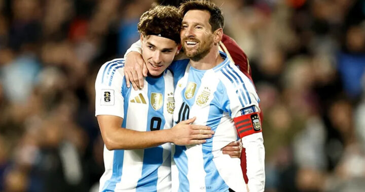 Messi brilló con un doblete en su despedida y Argentina goleó 3-0 a Venezuela