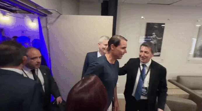 Sorpresa en Miami: Javier Milei se encontró con Rafael Nadal en el America Business Forum