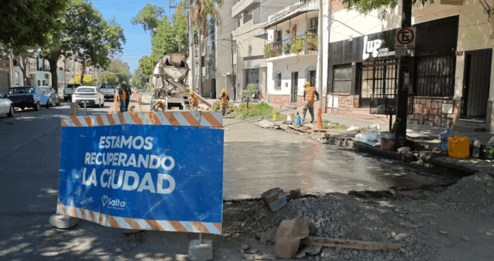 La Municipalidad renovó un tramo deteriorado de la calle Alvear y el tránsito permanecerá reducido por 20 días