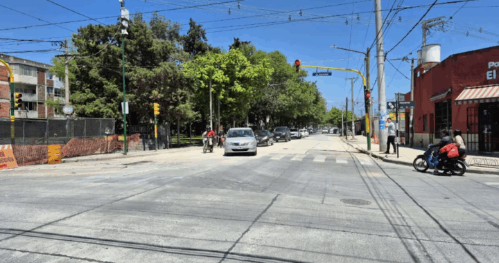 Quedó habilitado el tránsito en avenida San Martín tras obras del canal pluvial Cnel. Vidt