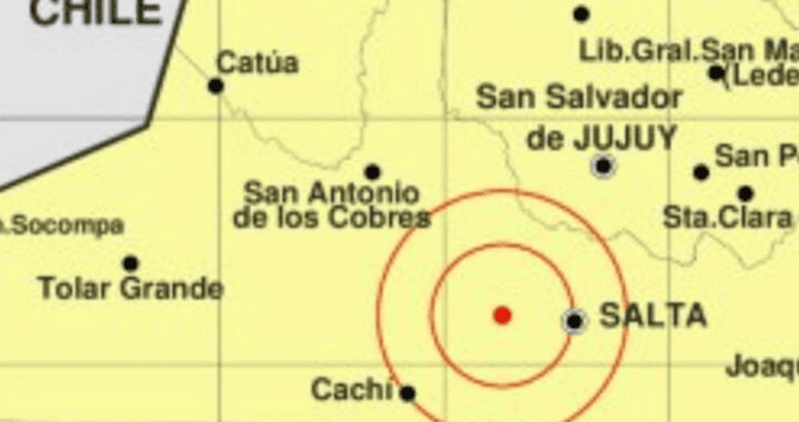 Movimiento sísmico sacudió la zona de Campo Quijano pasada la medianoche