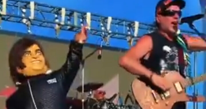 Del reclamo a la parodia: La Renga presentó a su “Javier Milei” en festival