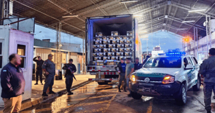 Ruta 34: descubren un cargamento de cocaína escondido entre bananas