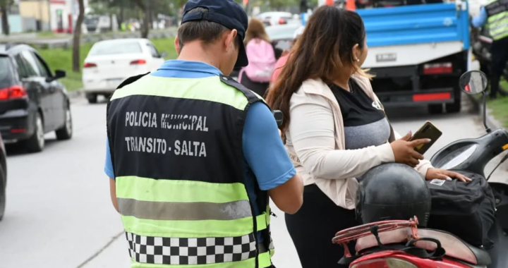 Operativos viales ‘Sin casco no hay moto’: secuestraron motos durante controles simultáneos en Salta