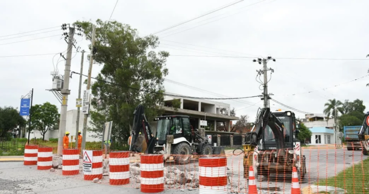 Iniciaron los trabajos de recambio de la rejilla en ruta 51 y Circunvalación Oeste