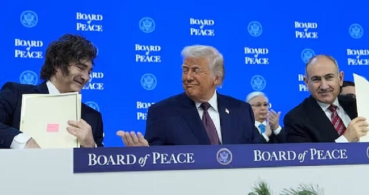 Milei firmó en Davos el acta de creación del Consejo de la Paz impulsado por Donald Trump