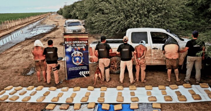 Importante operativo antidroga en Santiago del Estero: cinco salteños detenidos