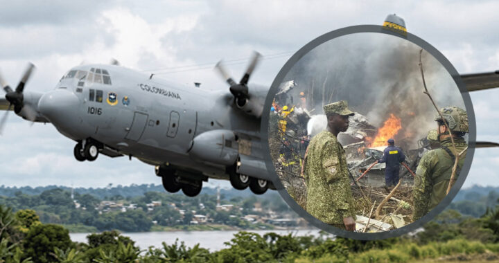 Tragedia aérea en Colombia: un avión militar se estrelló con más de 100 personas a bordo