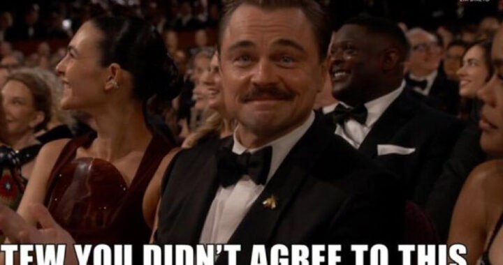 Un gesto de Leonardo DiCaprio en los Oscar se convirtió en un nuevo meme