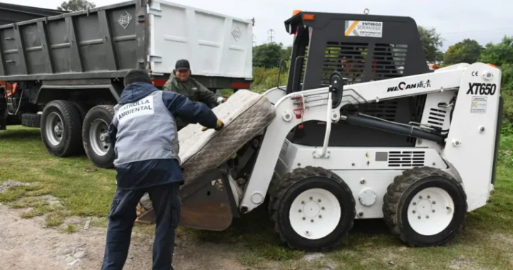 Operativo de descacharrado: levantaron 40 toneladas en Costanera y San José