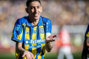 El curioso festejo de Di María que se volvió viral tras su gol con Rosario Central
