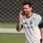 Messi volvió a entrenarse con la Selección tras el comunicado sobre la salud de su padre