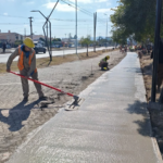 Avanza la construcción de una nueva ciclovía sobre avenida Ex Combatientes de Malvinas