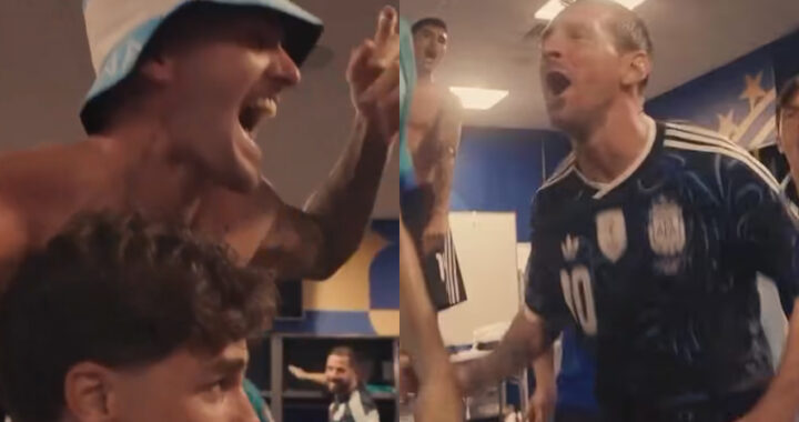 Locura en el vestuario: así festejó la Selección Argentina el pase a la final del Mundial