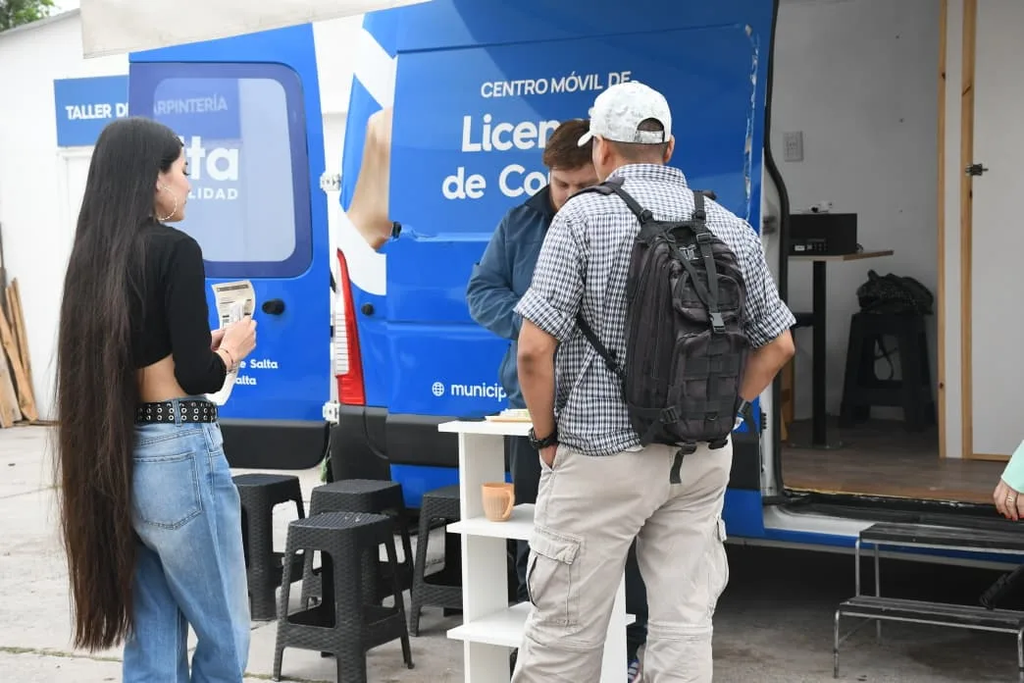 ¡No hace falta ir hasta el centro! El Móvil de Licencias recorre los barrios de Salta esta semana