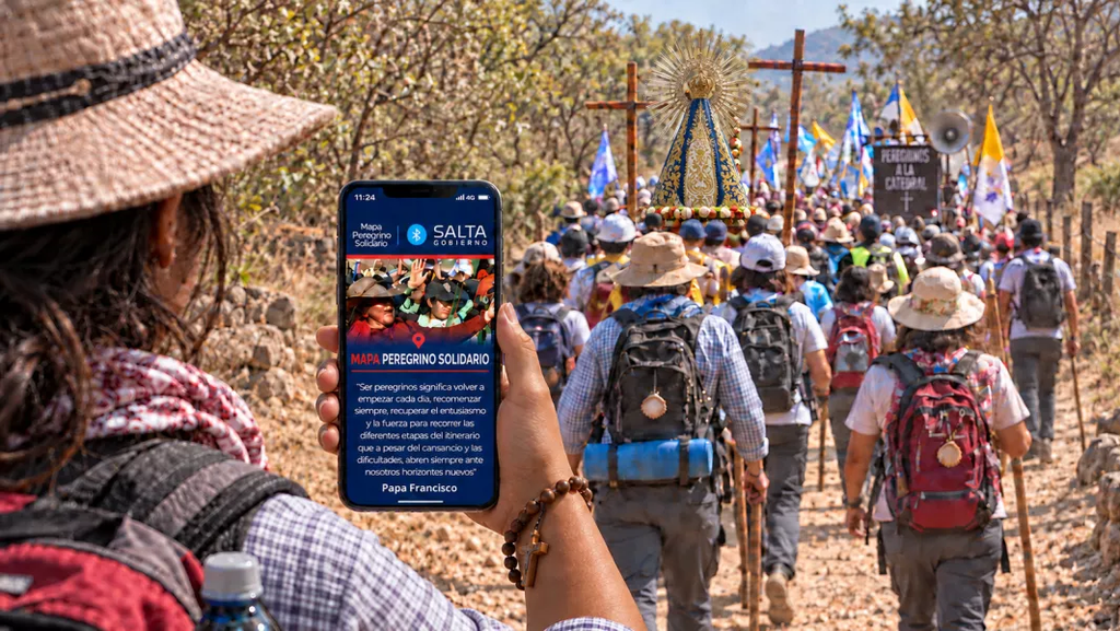 Ya está activo el Mapa Peregrino: una herramienta clave para quienes llegan a Salta por el Milagro