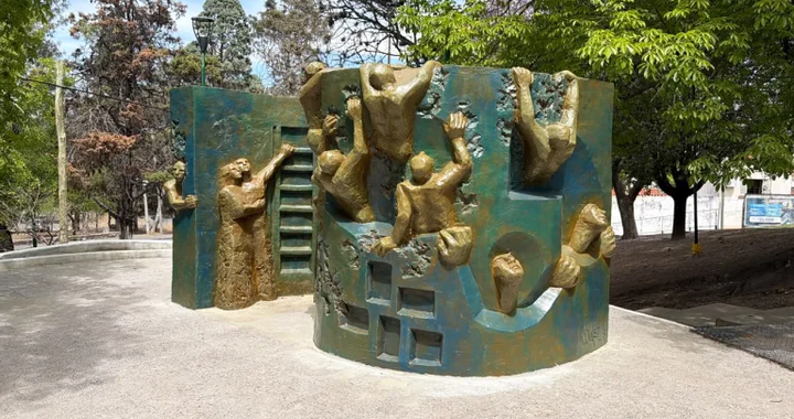 Recuperaron una histórica escultura de Salta que homenajea a la juventud