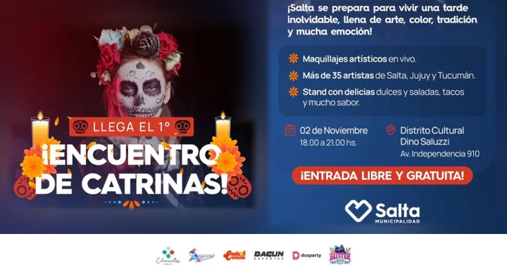 Salta se llenará de catrinas: habrá maquillaje en vivo, desfile y comida mexicana con entrada gratis